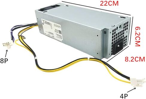 مصدر طاقة 260 واط متوافق مع Dell Optiplex 3060، 3050، 3050M، 5050، 5060، 7050، 7060 3080 5080 7080 5090 7090 7080MT WYHR8 D260E003P L260EBM-01 H260EBM-01 0WYHR8 JJ4YW in Kuwait