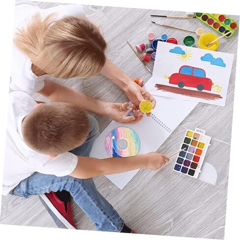 10pcs DIY Aesthetic Wall Cd Discs Transparent Craft Blanks for Painting Decoration Fun for Teens Safe Durable Materials for Home Decor and Parties in Saudi Arabia