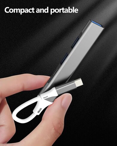USB C إلى USB A HUB (4 في 1) محول كابل منفذ شحن من النوع C لمحطة إرساء Apple MacBook لهاتف iPhone 16 15 لأجهزة iPad ومحول الكمبيوتر المحمول وقارئ بطاقات وموسع نقل البيانات المتوافق مع Samsung S25 in Saudi Arabia