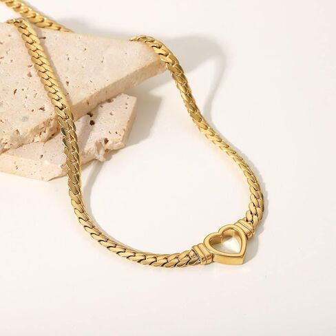Cuban Link Heart Chain, Woven Stainless Steel Adjustable Unisex Braided Jewelry in Saudi Arabia