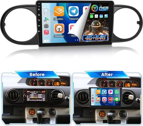 [4+64G] Android Radio for Toyota Scion XB 2007-2019: 9 inch IPS Touchscreen Scion XB Stereo - Wireless Carplay and Android Auto, Custom Homepage, DSP/EQ, 5G/WiFi, SWC + Rearview Camera + Canbus in Saudi Arabia