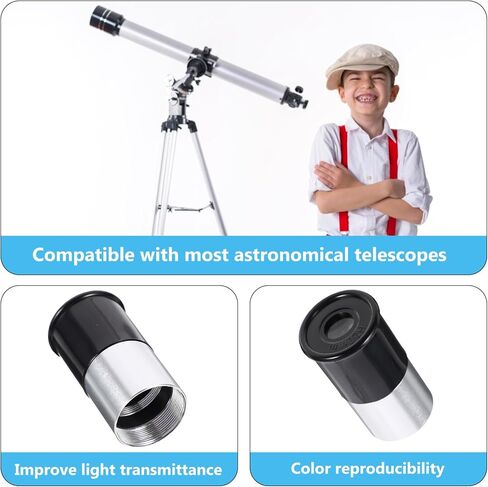 Veemoon 965 Inch H20Mm ABS Optical Telescope Eyepiece Multi-Coated Glass Lens for Astronomical Observation Astronomy Accessories in Saudi Arabia