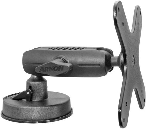 حوامل ARKON قوية VESA 75 / 100 حامل شفط الزجاج الأمامي للخدمة الشاقة | رمح قابل للتعديل صعبة | قاعدة قوية للزجاج الأمامي | لأجهزة التلفاز المتوافقة مع معايير VESA، والأجهزة اللوحية، والشاشات، والمزيد in Kuwait