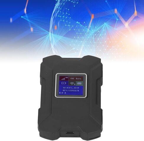 راوتر واي فاي متنقل 4G، بطارية 3000 مللي أمبير في الساعة، نقطة اتصال واي فاي محمولة تدعم 32 مستخدمًا، مع إدخال بطاقة SIM، للأمريكتين وأوروبا وأستراليا وآسيا وأفريقيا الوسطى (أسود) in Kuwait