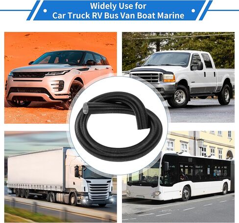 1 Pc Car Heater Duct Pipe 60mm ID 80cm Max l Warm Air Ducting Hose Car Truck RV Bus Van Boat Aluminum Foil Black in Saudi Arabia