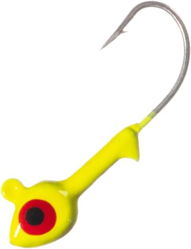 Arkie Lures MSHP-18-3-100 رؤوس رقص المياه المالحة - #3 شارتروز - 1/8 أونصة - 100 عبوة in Kuwait