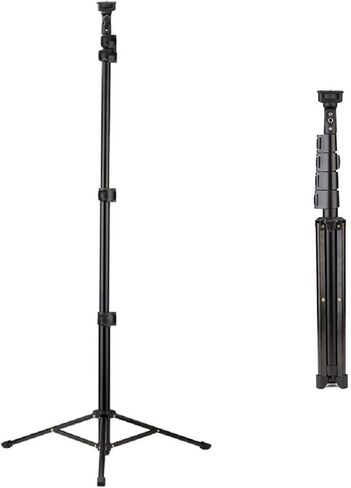 Fotopro 61in Photography Light Stand, 5-Section Lightweight Aluminum Travel Tripod Stand for Studio, Detachable Selfie Stick, Portrait and Photography Lighting, Reflectors, Soft Boxes, 4.4 lbs Load in Saudi Arabia