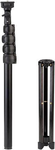 Fotopro 61in Photography Light Stand, 5-Section Lightweight Aluminum Travel Tripod Stand for Studio, Detachable Selfie Stick, Portrait and Photography Lighting, Reflectors, Soft Boxes, 4.4 lbs Load in Saudi Arabia