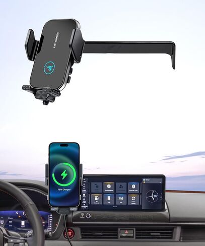 شاحن لاسلكي سريع 15 واط لملحقات Honda Passport 2026 / Honda Pilot 2026، مشبك ثابت للشاشة مقاس 12.3 بوصة، حامل للهاتف المحمول للديكور الداخلي، دوران 360 درجة، لا يؤثر على فتحة التهوية in Kuwait