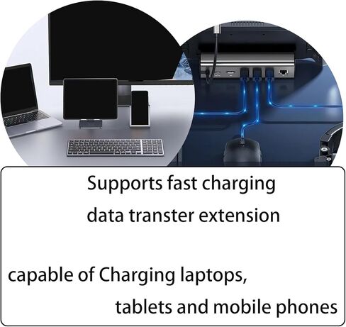 محول USB من النوع C للشحن السريع ونقل البيانات ذكر إلى أنثى/ذكر موصل موسع كابل طاقة USB بقدرة 60 وات in Kuwait