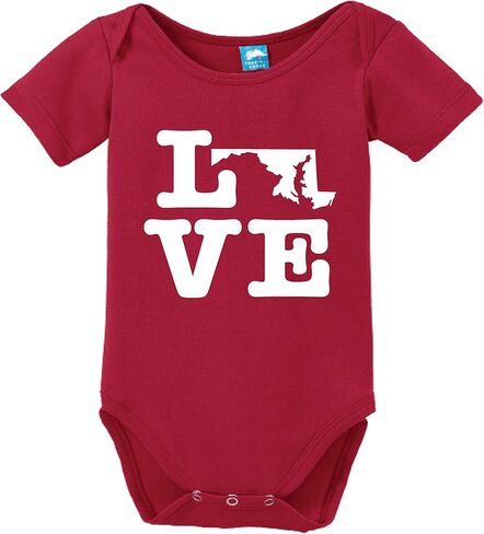 Maryland Love Printed Infant Bodysuit Baby Romper in Saudi Arabia