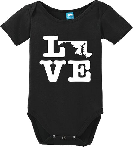 Maryland Love Printed Infant Bodysuit Baby Romper in Saudi Arabia