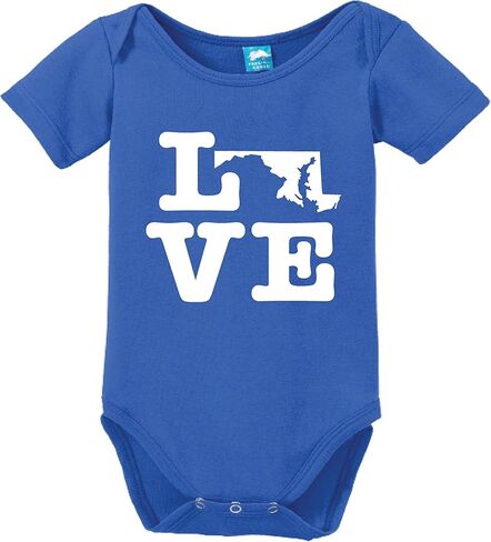 Maryland Love Printed Infant Bodysuit Baby Romper in Saudi Arabia