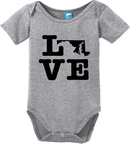 Maryland Love Printed Infant Bodysuit Baby Romper in Saudi Arabia