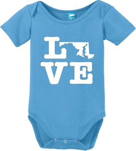 Maryland Love Printed Infant Bodysuit Baby Romper in Saudi Arabia