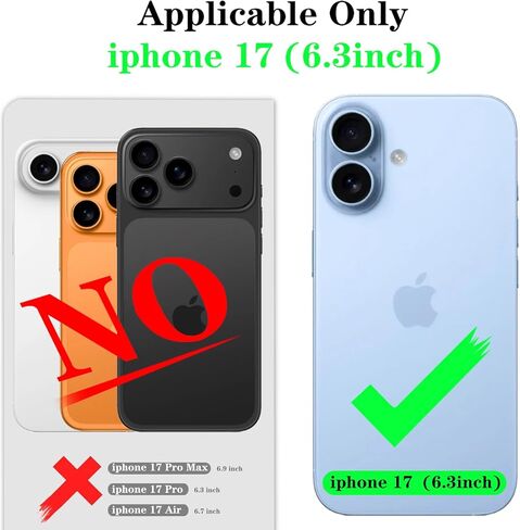 متوافق مع جراب محفظة iPhone 13/14 Crossbody مع حامل بطاقات للنساء، جراب هاتف RFID محجب من جلد البولي يوريثان وغطاء قلاب لحقيبة اليد مع فتحات للبطاقات وحامل معصم دائري، أسود in Kuwait