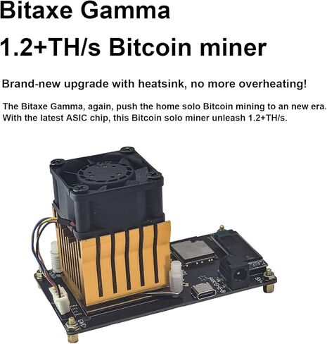 NerdRhino Bit Gamma 1.2TH/s Bitcoin Miner BM1370 Asic Chip 2.4G WiFi 18W/TH BTC جهاز تعدين تشفير اليانصيب مع S21 Pro Asic Bitcoins آلة التعدين مايكرو صامت للاستخدام المنزلي in Kuwait