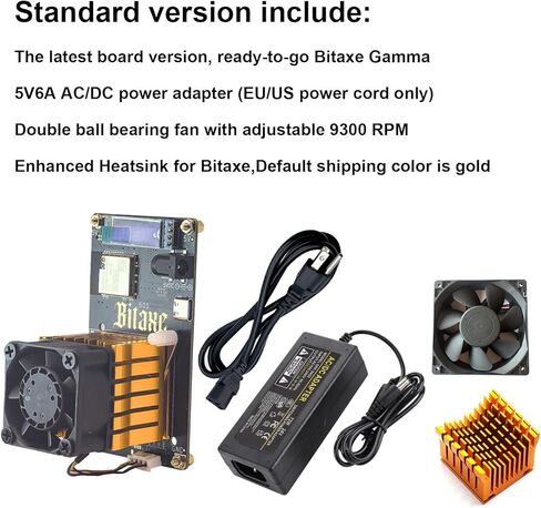 NerdRhino Bit Gamma 1.2TH/s Bitcoin Miner BM1370 Asic Chip 2.4G WiFi 18W/TH BTC جهاز تعدين تشفير اليانصيب مع S21 Pro Asic Bitcoins آلة التعدين مايكرو صامت للاستخدام المنزلي in Kuwait