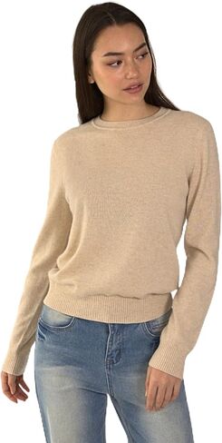Women’s Daily Cashmere Sweater – 100% Pure Cashmere Crew Neck Pullover, Soft Lightweight Knit in Saudi Arabia