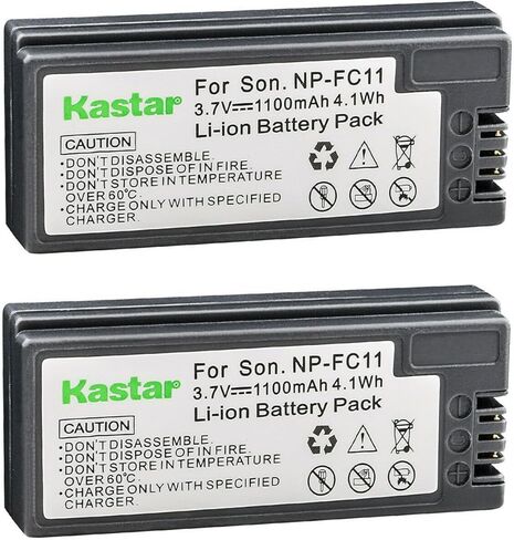 Kastar 1-Pack NP-FC11 Battery 3.7V 1100mAh Replacement for Sony Cybershot DSC-V1, Cybershot DSC-F77, Cybershot DSC-F77E, Cybershot DSC-F77A, Cybershot DSC-FX77, Cybershot DSC-P10 Camera in Saudi Arabia
