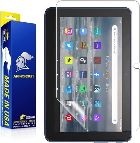 واقي شاشة مضاد للتوهج من ArmorSuit لجهاز Amazon Fire 7 Tablet/Fire 7 Kids (الجيل الثاني عشر، إصدار 2022) فيلم MilitaryShield غير لامع - صنع في الولايات المتحدة الأمريكية in Kuwait