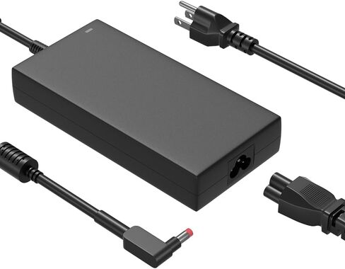 شاحن تيار متردد 180 واط متوافق مع Acer Nitro 5 7 AN517 AN515 V17 V16 V15 V14 Series AN515-58 AN515-57 AN517-55 AN517-54 AN715-52 N1812 N20C1 (يناسب الكمبيوتر المحمول 135 وات) محول طاقة بديل in Saudi Arabia