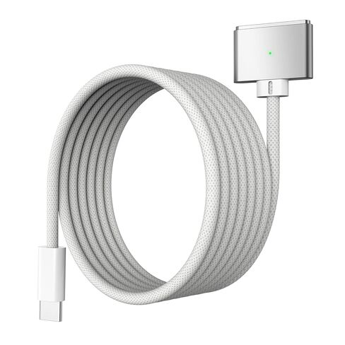كابل USB-C إلى مغناطيسي 3 بقوة 140 واط، بطول 6.6 أقدام متوافق مع كابل شحن MagSafe لجهاز MacBook Pro 16/14 بوصة 2024/2023 (M4/M3/M2) وMacBook Air 15/13 بوصة 2025/2024 (M4/M3/M2) in Kuwait