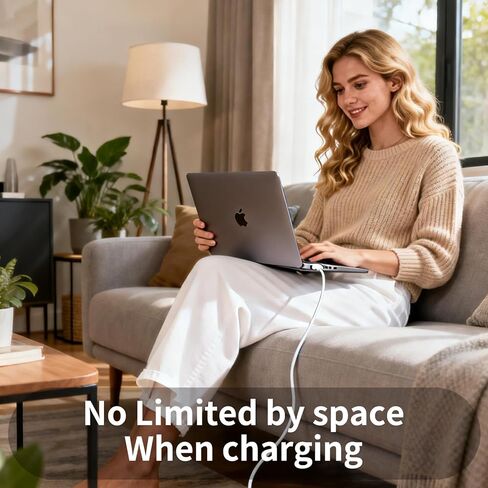كابل USB-C إلى مغناطيسي 3 بقوة 140 واط، بطول 6.6 أقدام متوافق مع كابل شحن MagSafe لجهاز MacBook Pro 16/14 بوصة 2024/2023 (M4/M3/M2) وMacBook Air 15/13 بوصة 2025/2024 (M4/M3/M2) in Kuwait