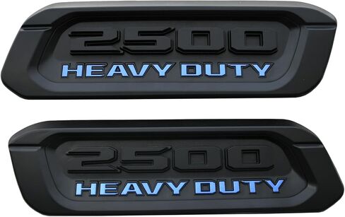 Pair New 2500 Emblems Replacement for 2500 Heavy Duty Left Right Side Badges Hood New 2500 68362211AB 68362212AB (Matte Black) in Saudi Arabia