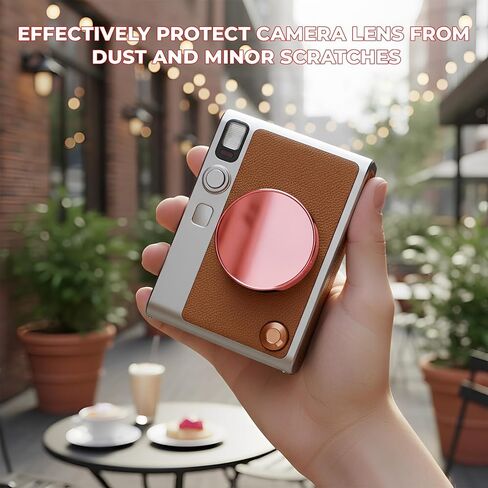 Lens Cap Compatible with Fuji Instax Mini Evo Camera, ABS Protective Cover with Flocking Interior, Color for Dust & Scratch Prevention (Red) in Saudi Arabia