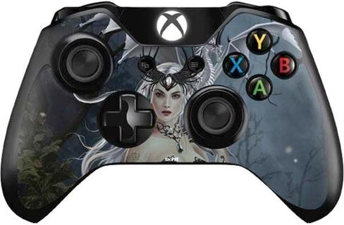 ملصق Skinit المخصص للألعاب المتوافق مع وحدة تحكم Xbox One - مرخص رسميًا من Nene Thomas Gothic Queen مع Silver Dragon من Nene Thomas Design in Kuwait
