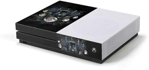 غلاف Skinit لألعاب الألعاب متوافق مع وحدة تحكم Xbox One S - مرخصة رسميًا من Sarah Richter Crow and Moon Phases بواسطة Sarah Richter Design in Kuwait