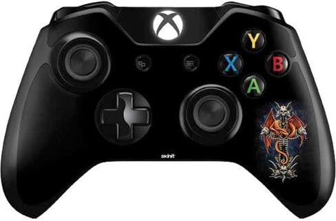 Skinit Decal Gaming Skin Compatible with Xbox One Controller - Officially Licensed Sarah Richter Gothic Dragon & Skull Cross by Sarah Richter Design in Saudi Arabia