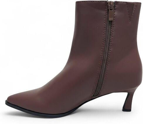ABSOLEX Women 2.5-Inch Kitten Heel Sexy Pointed-Toe w/Side Zipper Ankle Booties in Kuwait
