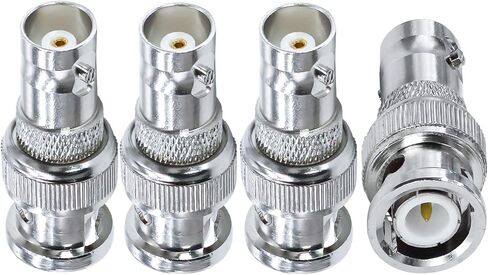 TUOLNK BNC Adapter BNC Male to Female Coax Connector RF Coaxial Adapter for CCTV Security Camera Radio Extension Cable 4pcs in Kuwait