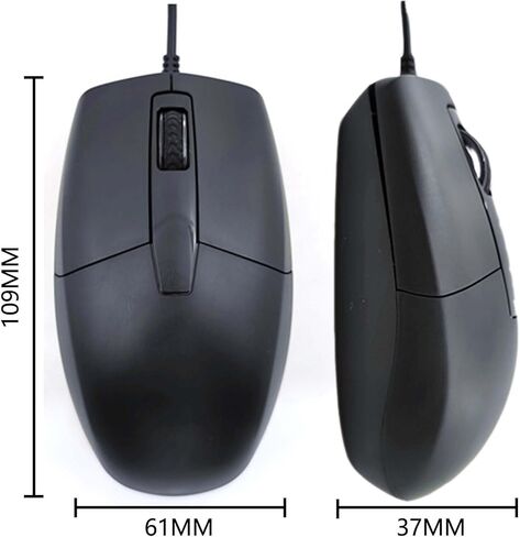 USB C Wired Mouse, Type-C Interface Portable Lightweight Ergonomic Silent Optical Mice, Plug and Play, 3-Button Ambidextrous for Mobile Phone PC Laptop Tablet MacBook, Home Office Travel Boy Men Gift in Saudi Arabia