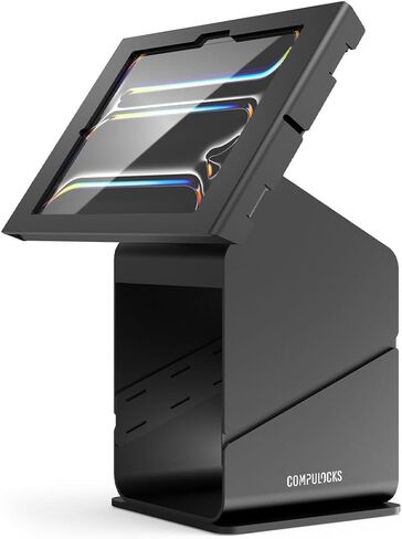 Compulocks iPad Pro M4/M5 Apex Enclosure - Secure Tablet Printer Kiosk Stand - Durable, Stylish, User-Friendly Design for Meeting Rooms, Business Events & Workspaces - Black Finish in Saudi Arabia