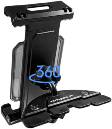 Generic حامل أقراص مضغوطة للسيارة للأجهزة اللوحية والهواتف مقاس 4-12.9 بوصة، قابل للتعديل 360 درجة، مستقر للغاية in Kuwait