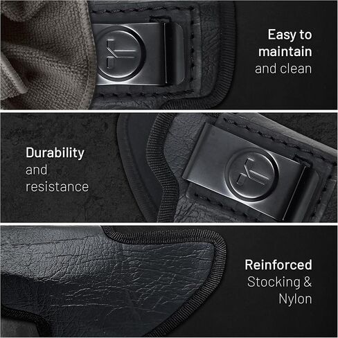 4 in 1 Multi Position IWB/OWB Eco Leather Holster for Revolvers. Fits Most 2" and Snubnosed Revolvers, S&W, Taurus 84,85, Rug LCR, M&P Bodyguard 38. J Frame Holster in Saudi Arabia