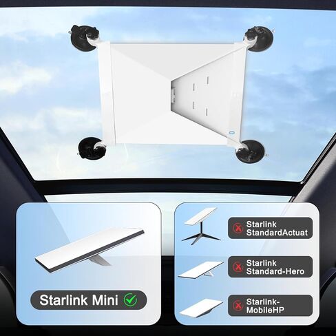 مجموعة تثبيت VENNERLI قوية بالشفط الصغير Strarlink قابلة للتعديل، قاعدة تثبيت Starlink بالشفط 360 درجة، مقاومة للتدفق والخدوش لنافذة السيارة في الهواء الطلق in Kuwait