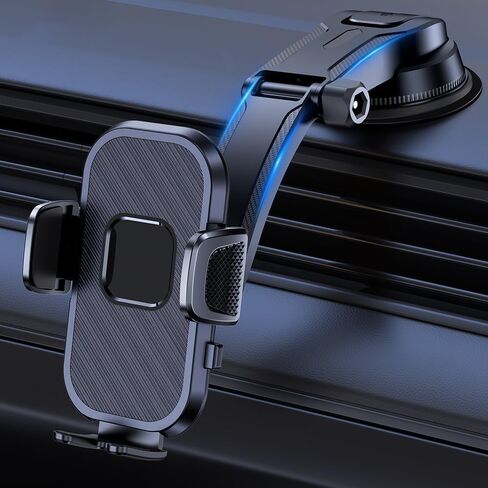 Upgrade Car Phone Holder Mount, Universal Cell Phone Car Mount for Dashboard Car Dash Mount Mobile Holder for iPhone All Android Smart Phones in Saudi Arabia