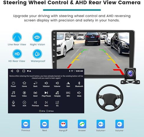 [DSP & EQ] راديو سيارة 2+64 جيجا لسيارة سوزوكي SX4 2006-2013 Carplay Android Auto، 9 بوصة IPS شاشة تعمل باللمس ستيريو سيارة مع Bluetooth5.0 GPS Navigation FM RDS 5 جيجا هرتز WiFi كاميرا احتياطية in Kuwait