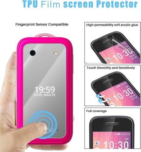 (2 Pack for HMD Barbie Flexible Screen Protector, Anti-Scratch 3D Touch Case Friendly in Saudi Arabia