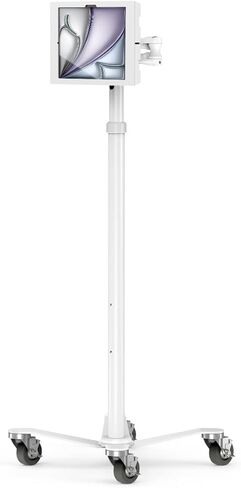 Compulocks iPad Air M2 13" (2024), Apex Enclosure Rolling Cart - Rise Freedom Extended White in Saudi Arabia
