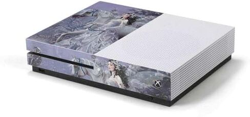 ملصق Skinit المخصص للألعاب متوافق مع وحدة تحكم Xbox One S - مرخص رسميًا من Nene Thomas Fairy with Horse in Snow من Nene Thomas Design in Kuwait