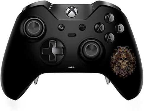 ملصق Skinit المخصص للألعاب متوافق مع وحدة تحكم Xbox One Elite - جمجمة وبومة سارة ريختر مرخصة رسميًا من تصميم سارة ريختر in Kuwait