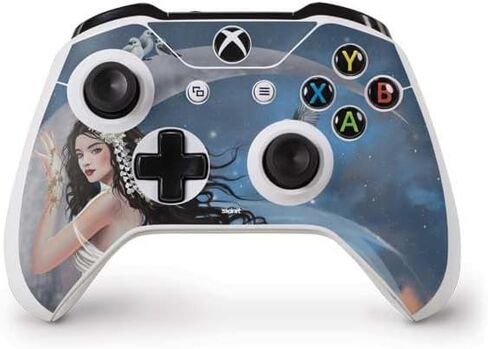 Skinit Decal Gaming Skin Compatible with Xbox One S Controller - Officially Licensed Nene Thomas Fairy on Moon with Birds by Nene Thomas Design in Saudi Arabia