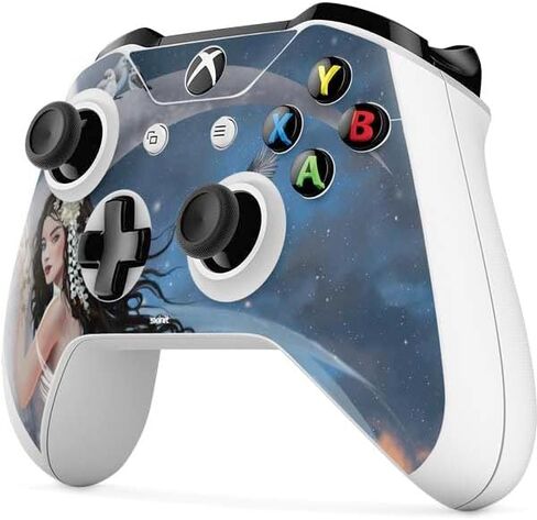 Skinit Decal Gaming Skin Compatible with Xbox One S Controller - Officially Licensed Nene Thomas Fairy on Moon with Birds by Nene Thomas Design in Saudi Arabia