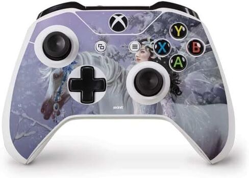 غلاف Skinit المخصص للألعاب المتوافق مع وحدة تحكم Xbox One S - مرخص رسميًا من Nene Thomas Fairy with Horse in Snow من Nene Thomas Design in Saudi Arabia