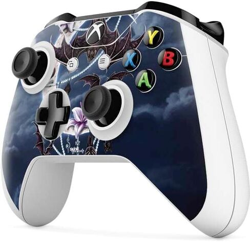 Skinit Decal Gaming Skin Compatible with Xbox One S Controller - Officially Licensed Sarah Richter Gothic Moon with Bats and Flowers by Sarah Richter Design in Saudi Arabia